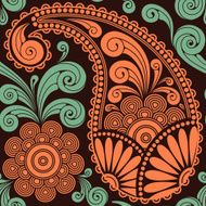 seamless a pattern in traditionally east style