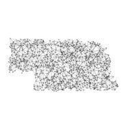 Nebraska Map Network Black And White