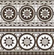 indian style floral border design N2