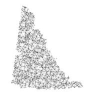 Yukon Map Network Black And White