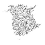 New Brunswick Map Network Black And White