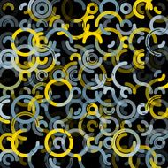 Gold Mine Geometric Circle Background Pattern