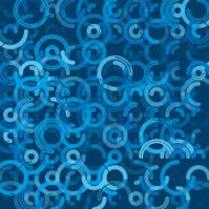 Deep Sea Geometric Circle Background Pattern
