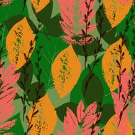 Fall colorful seamless background