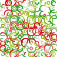 Fruit Geometric Circle Background Pattern