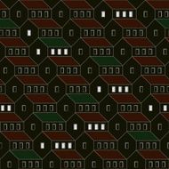 house pattern at night