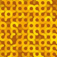 Safari Geometric Circle Pattern Square