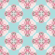 Seamless Vector Pattern circles abstract ornament N2