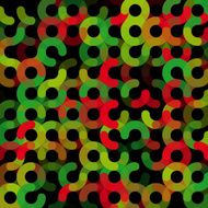 Apple Tree Geometric Circle Pattern Square