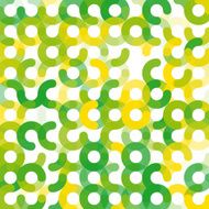 Spring Geometric Circle Pattern Square