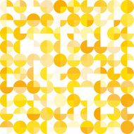 Sunshine Geometric Circle Pie Pattern Square