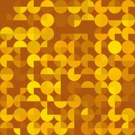 Safari Geometric Circle Pie Pattern Square