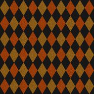 Seamless orange and gold glitter diamonds on black paper