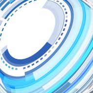 abstract colorful circle technology pattern background for design