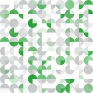 Eco Tec Geometric Circle Pie Pattern Square