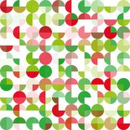 Fruit Geometric Circle Pie Pattern Square