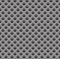 Abstract Seamless Black and White Art Deco Pattern N4