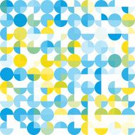 Morning Geometric Circle Pie Pattern Square