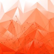 Vector Background with Red Polygonal Abstract Shapes