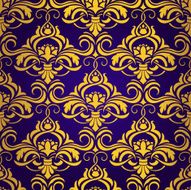 Blue-yellow seamless wallpaper