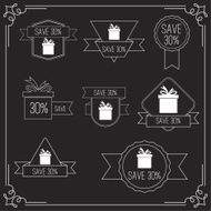 Gift stickers with discount offer