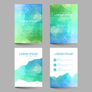 Document template low poly design