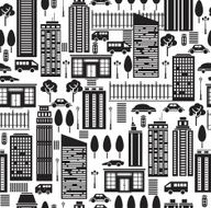 Seamless pattern of city N2