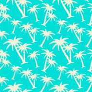 Seamless pattern with silhouettes coconut palm trees N9