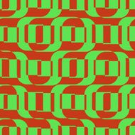 Seamless modern geometric design on green paper N2