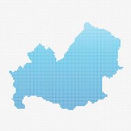Italy Regions Molise Map Blue Dot Pattern
