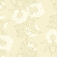 Seamless pattern with exotic flowers N4