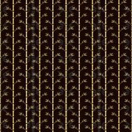 Seamless pattern with silhouettes bamboo trees