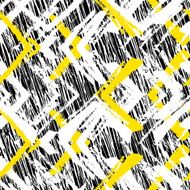 Hand drawn pattern with brushed zigzag line