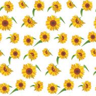 sunflower seamless pattern N3