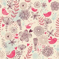 Birds in flowers N2