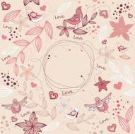 vector floral frame N15