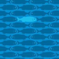 Seamless fish wallpaper (vector)
