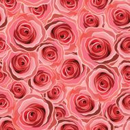 rose pattern red