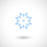 abstract blue floral texture pattern icon
