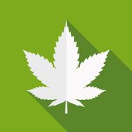 Weed icon Cannabis symbol silhouette Vector N2
