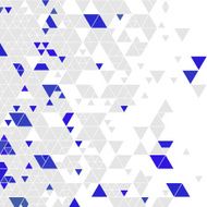 Blue Gray Color Triangle Pattern