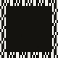 Black paper with white frame geometric pattern N2
