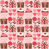 Happy valentine seamless pattern