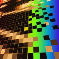 abstract colorful check pattern background N26