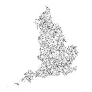 England Map Network Black And White