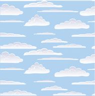 Cloud seamless pattern