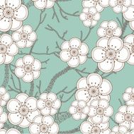 Seamless sakura pattern