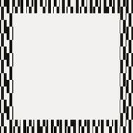 Paper with black and white frame geometric pattern N3