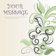 Grapes symbol - abstract vector watercolor illustration