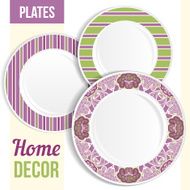 Set of decorative plates N2